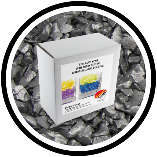 Colored ICE - Opal Silver - 20 lb (9.09 kg) Box